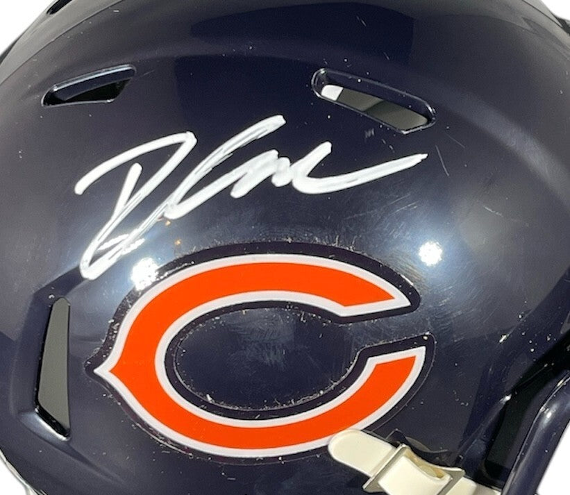 D'Andre Swift Chicago Bears Autographed Mini Helmet