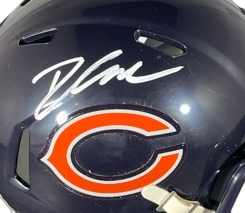 D'Andre Swift Chicago Bears Autographed Mini Helmet