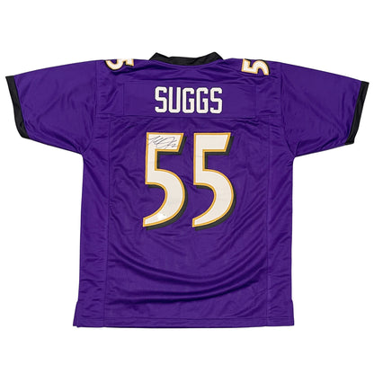 Terrell Suggs Signed Baltimore Ravens Custom Football Jersey