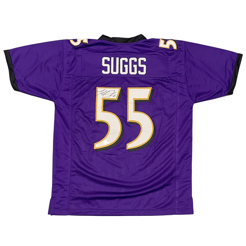 Terrell Suggs Signed Baltimore Ravens Custom Football Jersey