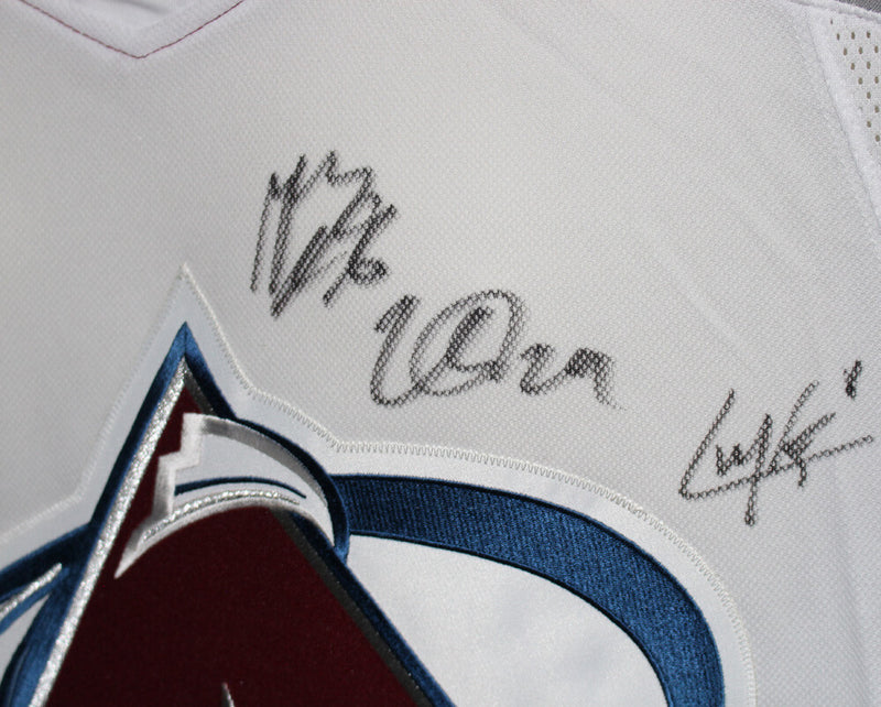 Colorado Avalanche Team Signed Adidas Authentic White Jersey (18+ Sigs)