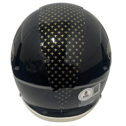 Rickey Jackson Signed New Orleans Saints Alternate Black Mini Helmet HOF 2010