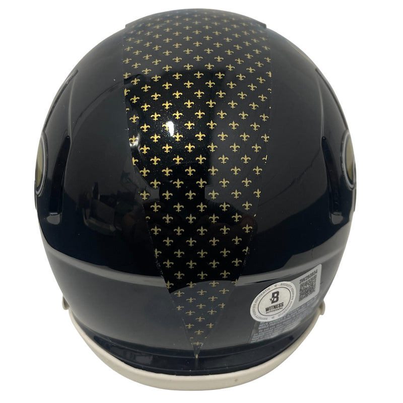 Rickey Jackson Signed New Orleans Saints Alternate Black Mini Helmet HOF 2010