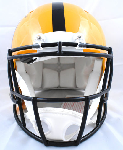 Rico Dowdle Signed Pittsburgh Steelers Gold Speed Authentic Helmet
