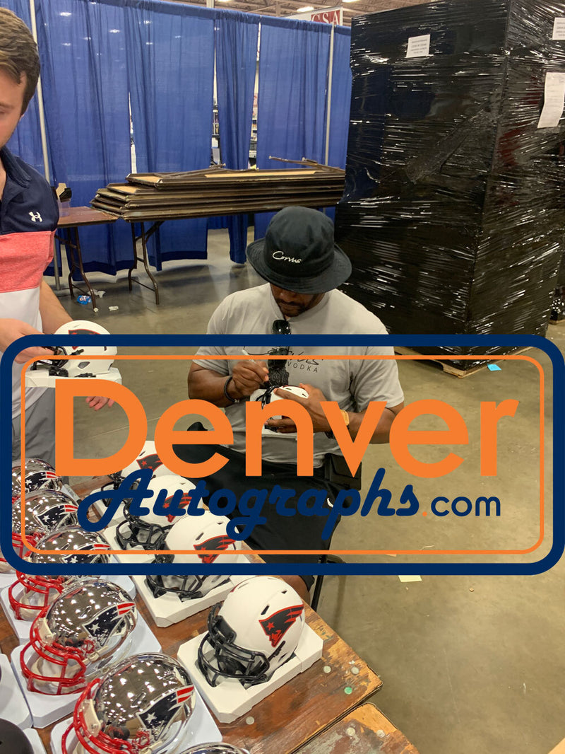 Ty Law New England Patriots Autographed Lunar Eclipse Mini Helmet