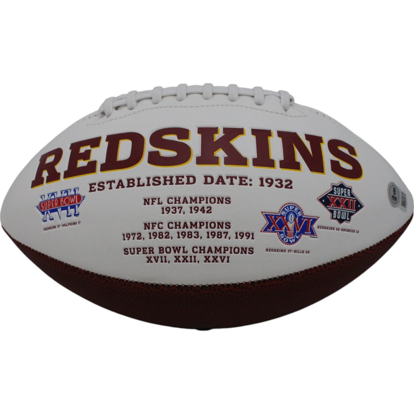 Chris Samuels Autographed Washington Redskins Logo Football (HTTR)