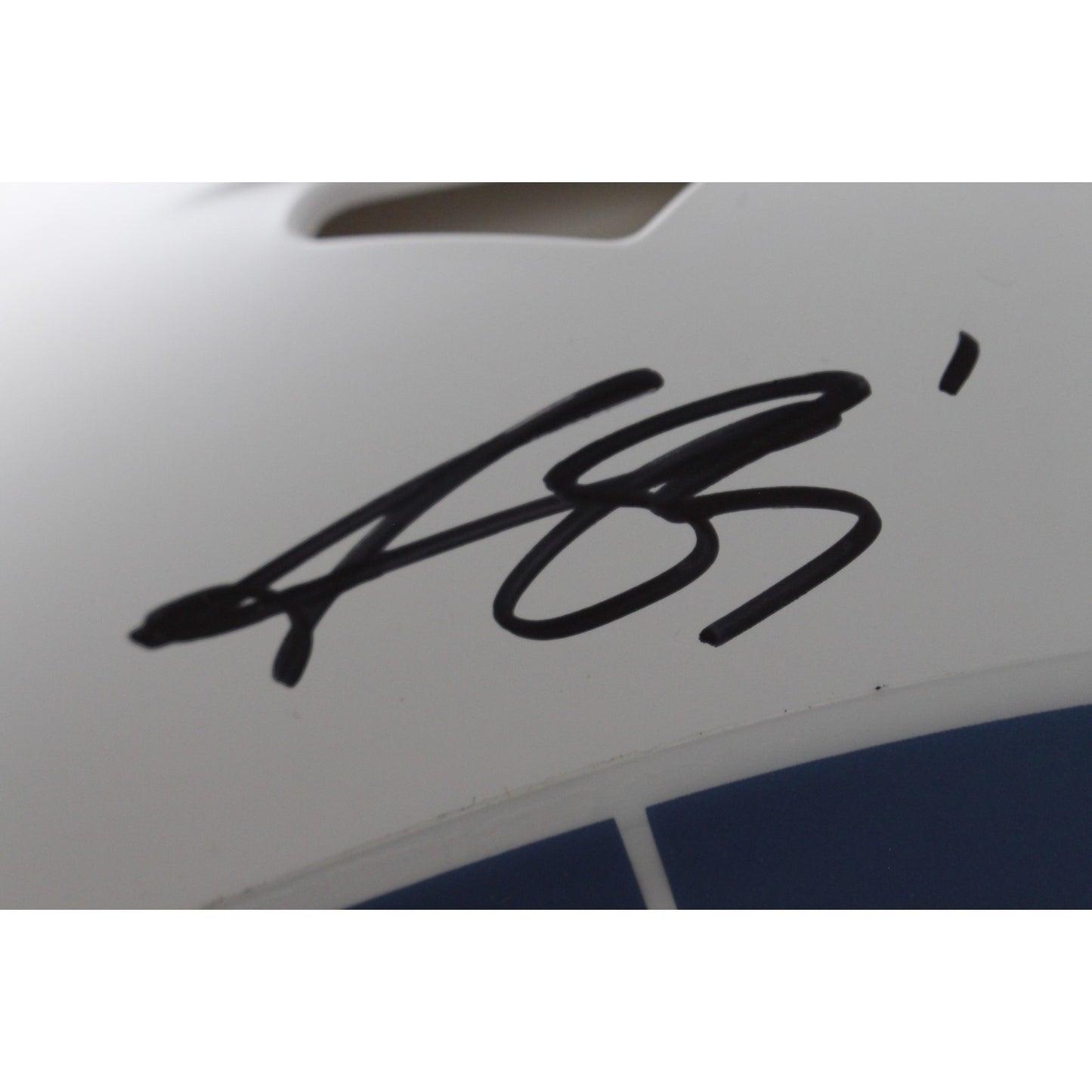 AJ Brown Autographed New England Patriots Full Size Rivalries Helmet