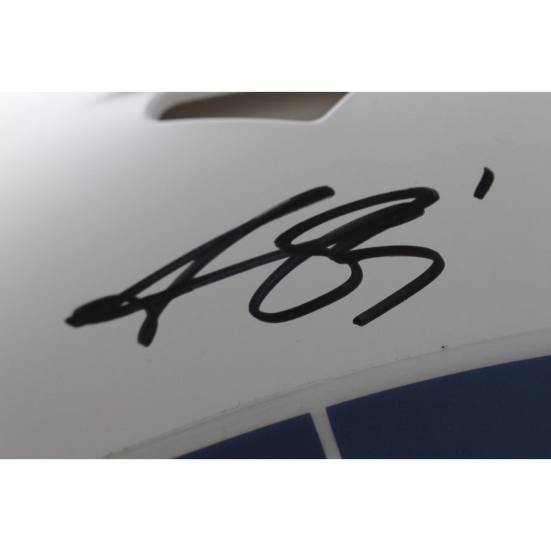 AJ Brown Autographed New England Patriots Full Size Rivalries Helmet