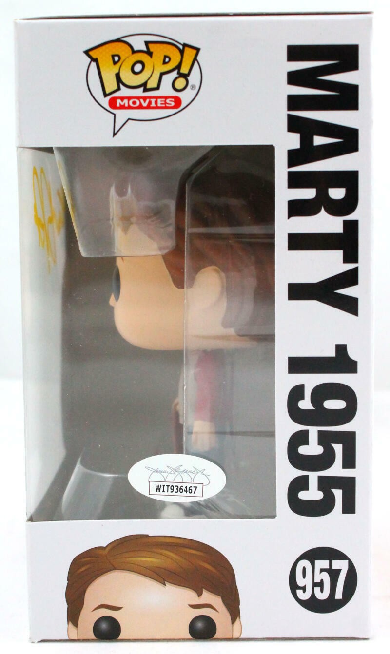 Michael J. Fox Signed Marty 1955 Funko Pop Figurine #957
