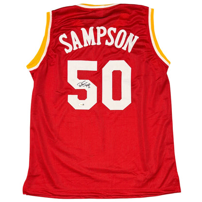 Ralph Sampson Signed Houston Rockets Custom Jersey (HOF 12)