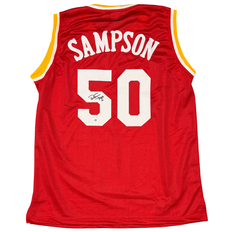 Ralph Sampson Signed Houston Rockets Custom Jersey (HOF 12)