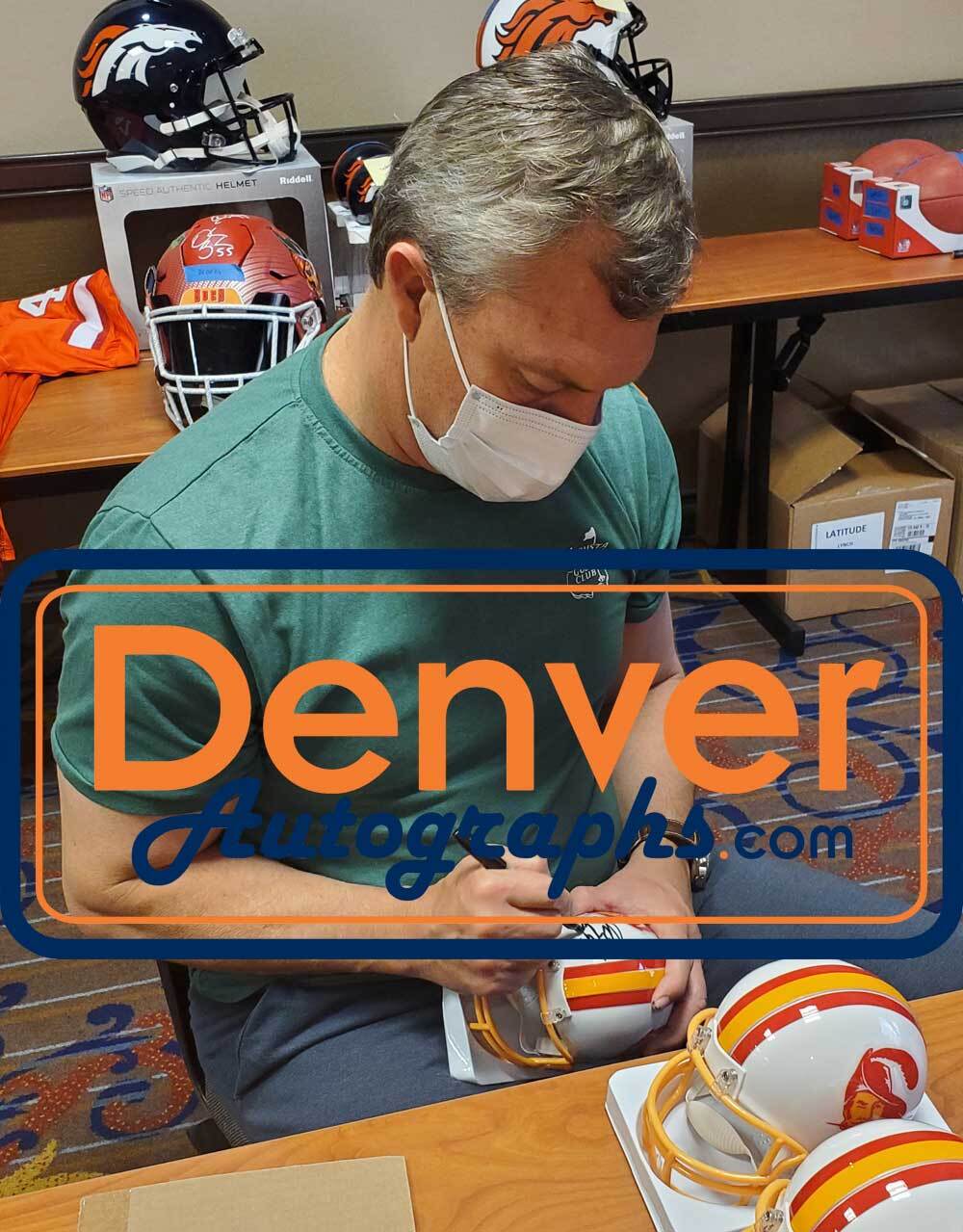 John Lynch Autographed Tampa Bay Buccaneers Throwback Mini Helmet HOF