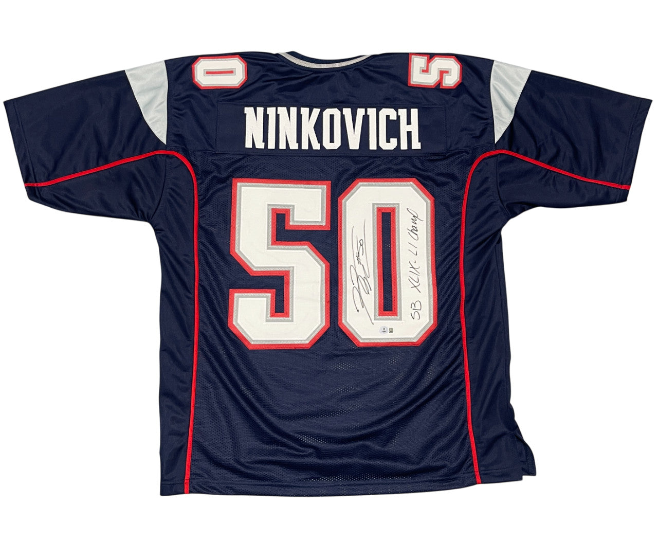 Rob Ninkovich Signed New England Patriots Custom Jersey (SB XLIX, LI Champ)