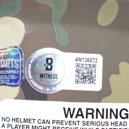 Rob Gronkowski Autographed New England Patriots Full Size Pro Camo Helmet