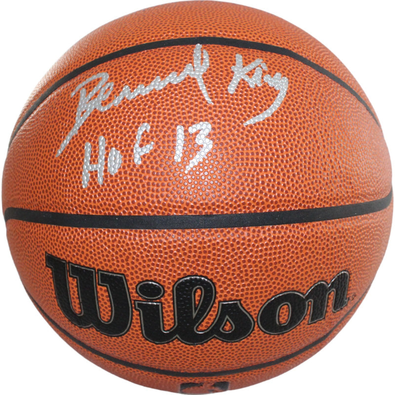 Bernard King Autographed New York Knicks Wilson I/O Basketball