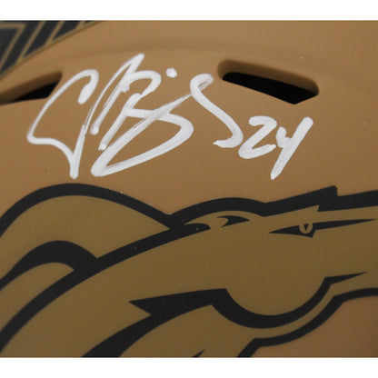 Champ Bailey Signed Denver Broncos 2023 Salute to Service Mini Helmet