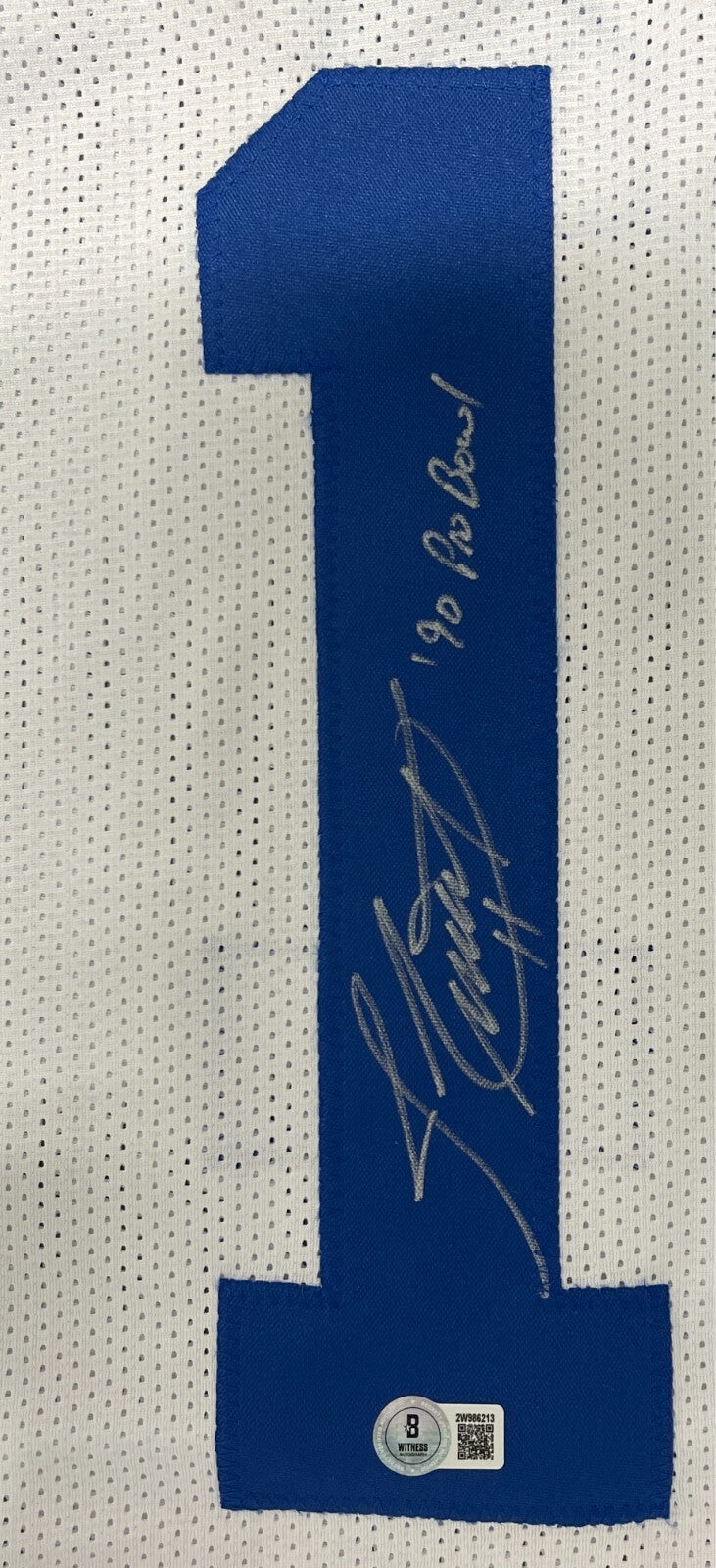 Jim Everett Signed Los Angeles Rams Custom Jersey (Beckett BAS)