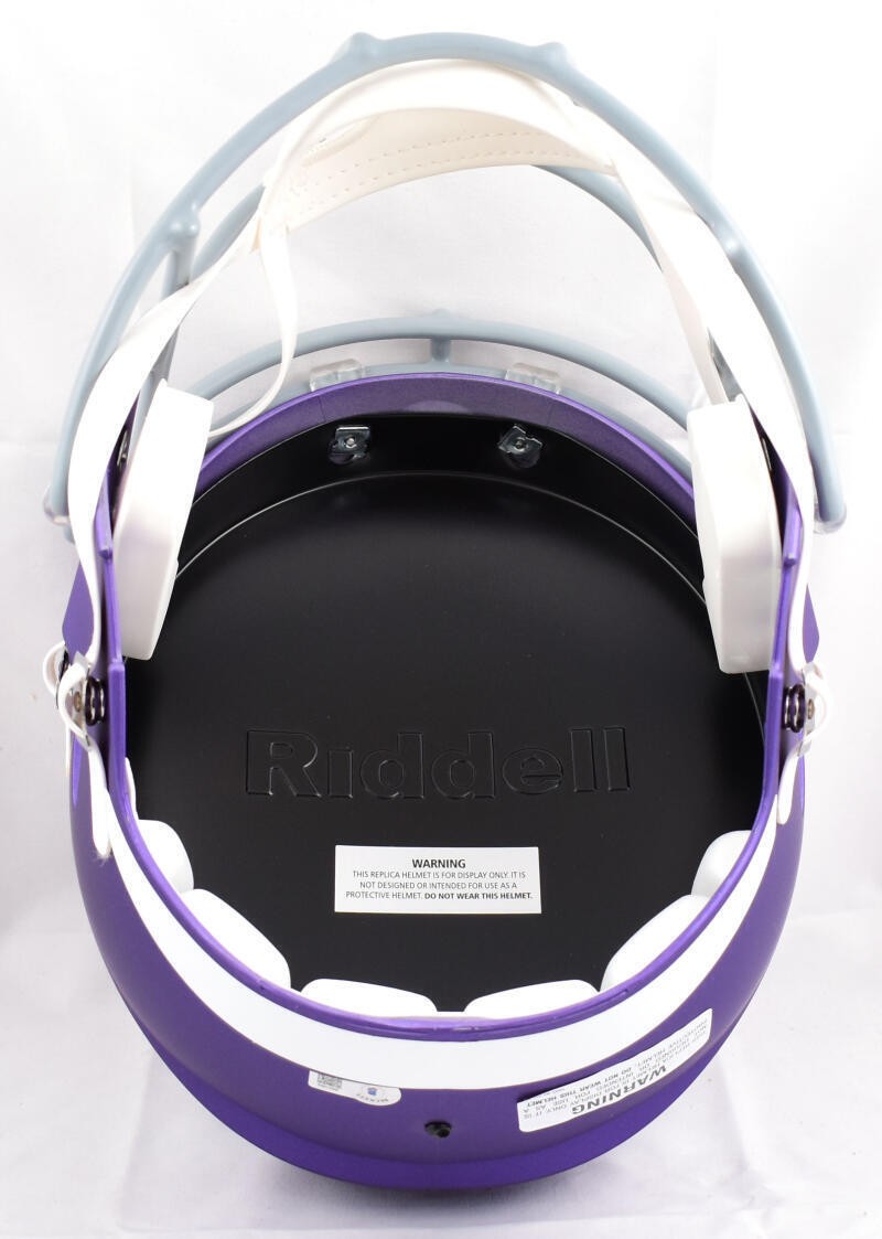 Randy Moss Signed Minnesota Vikings Full Size Tribute Speed Helmet
