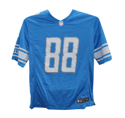TJ Hockenson Autographed Detroit Lions Nike Game Jersey - Blue XL