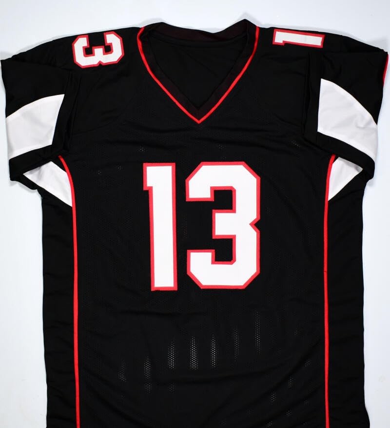 Kurt Warner Signed Black Custom Football Jersey with HOF Inscription
