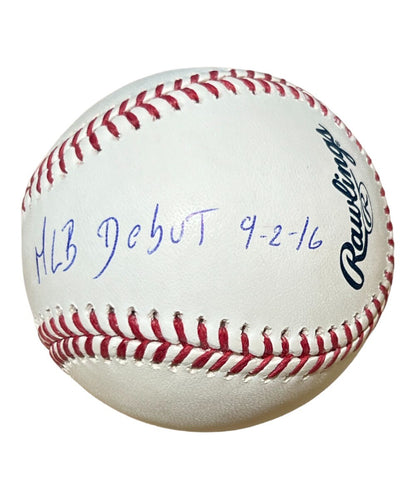 Yoan Moncada Signed White Sox Official MLB Baseball "MLB Debut" Inscribed