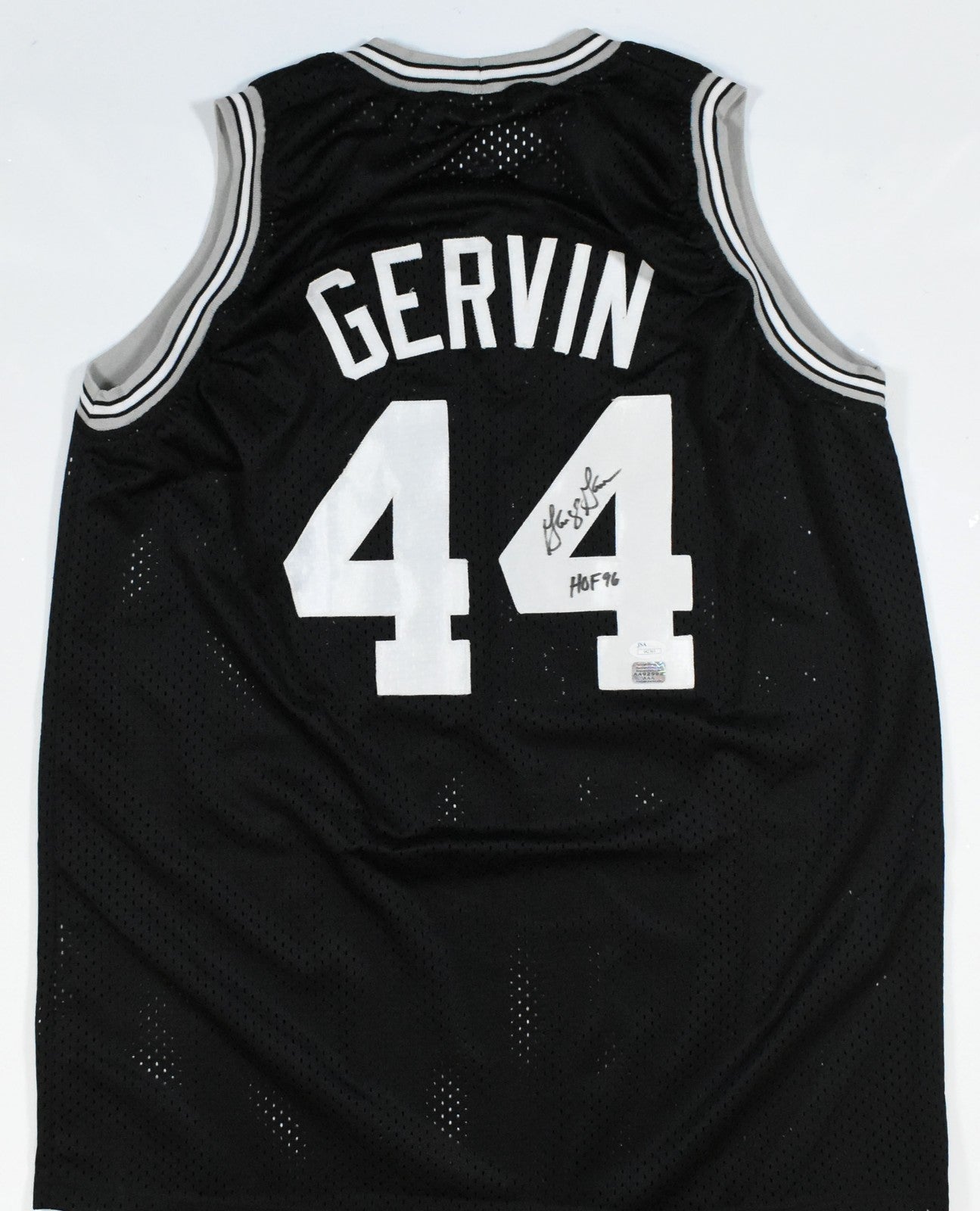 George Gervin Autographed San Antonio Spurs Style Black Custom Jersey