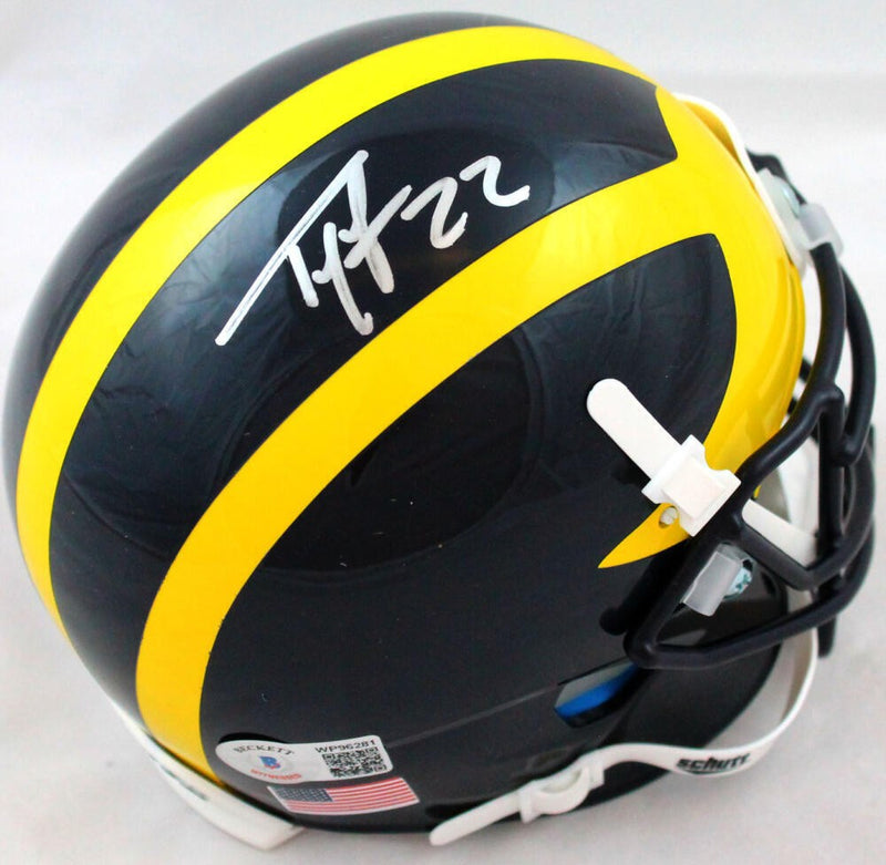 Ty Law Autographed Michigan Wolverines Mini Helmet