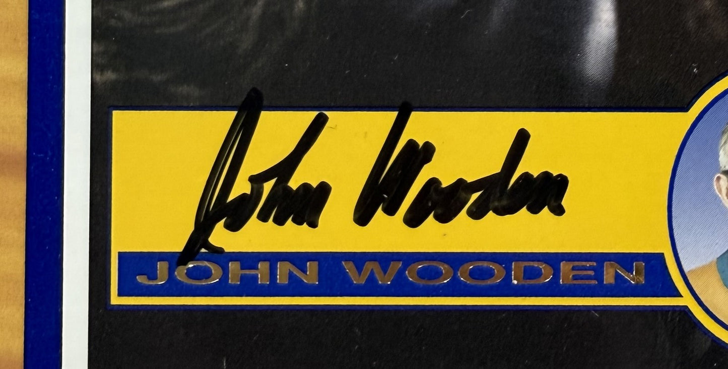 John Wooden & Bill Walton Autographed UCLA Bruins 12x16 Coin Display