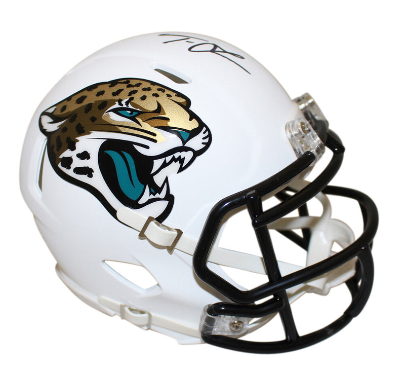Trevor Lawrence Jacksonville Jaguars Signed Flat White Mini Helmet