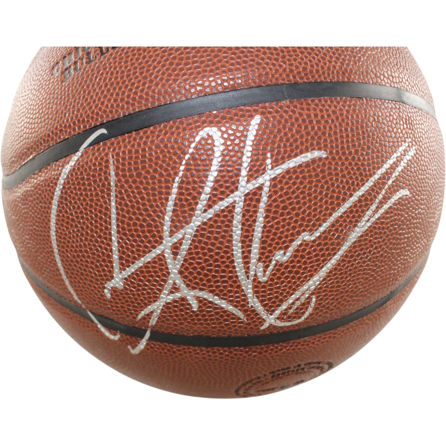 Dennis Rodman Signed Chicago Bulls Wilson Logo Basketball (Beckett)