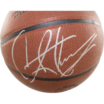 Dennis Rodman Signed Chicago Bulls Wilson Logo Basketball (Beckett)