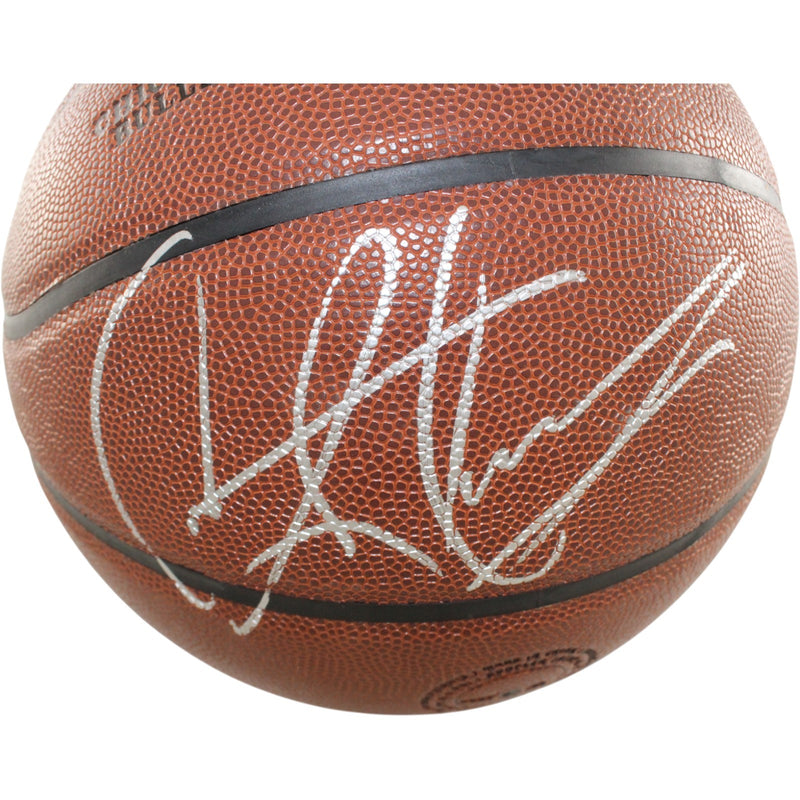 Dennis Rodman Signed Chicago Bulls Wilson Logo Basketball (Beckett)