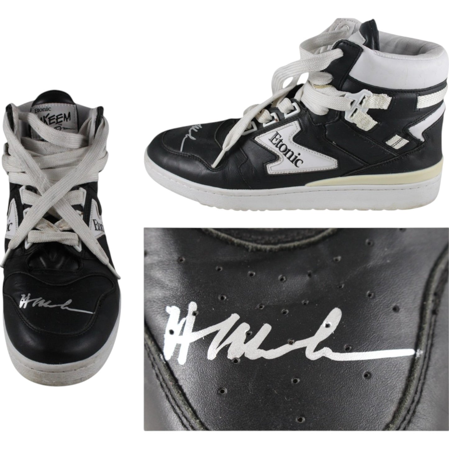 Hakeem Olajuwon Signed Houston Rockets Etonic Shoe (Left)