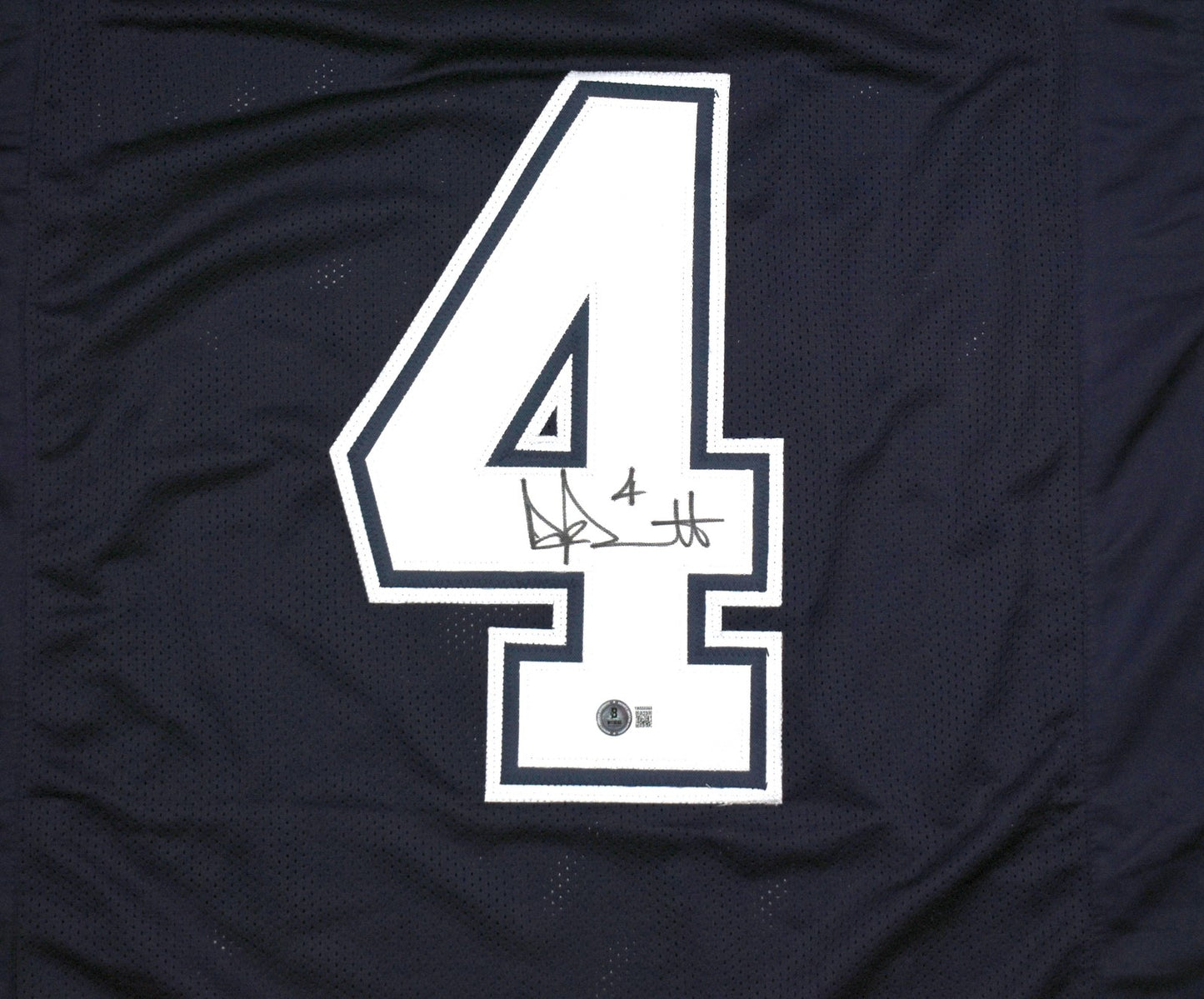 Dak Prescott Autographed Dallas Cowboys Custom Black Jersey