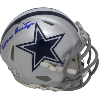 Barry Switzer Dallas Cowboys Autographed Mini Helmet