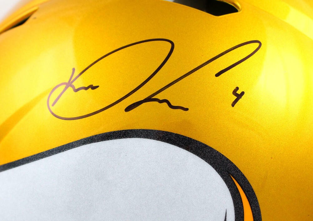 Dalvin Cook Signed Minnesota Vikings Full Size Flash Authentic Helmet