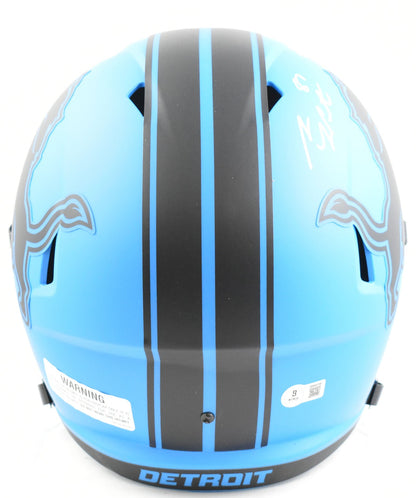 Sam LaPorta Signed Detroit Lions Rave Speed Full Size Helmet