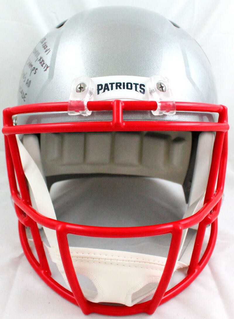 Ty Law Signed New England Patriots Full Size Speed Helmet