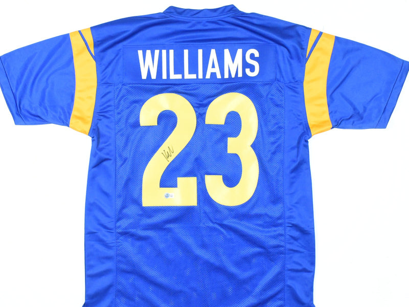 Kyren Williams Autographed Los Angeles Rams Custom Blue Jersey