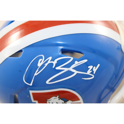 Champ Bailey Signed Denver Broncos Throwback Mini Helmet