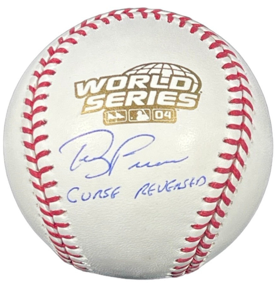 Terry Francona Signed 2004 World Series Baseball Inscribed Curse Reversed BAS