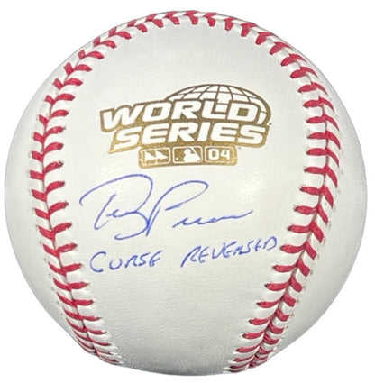 Terry Francona Signed 2004 World Series Baseball Inscribed Curse Reversed BAS