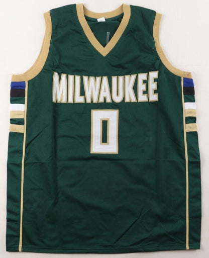 Damian Lillard Signed Milwaukee Bucks Custom Basketball Jersey (Beckett COA)