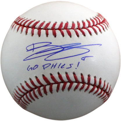 Bryson Stott Autographed Philadelphia Phillies City Connect OML Baseball