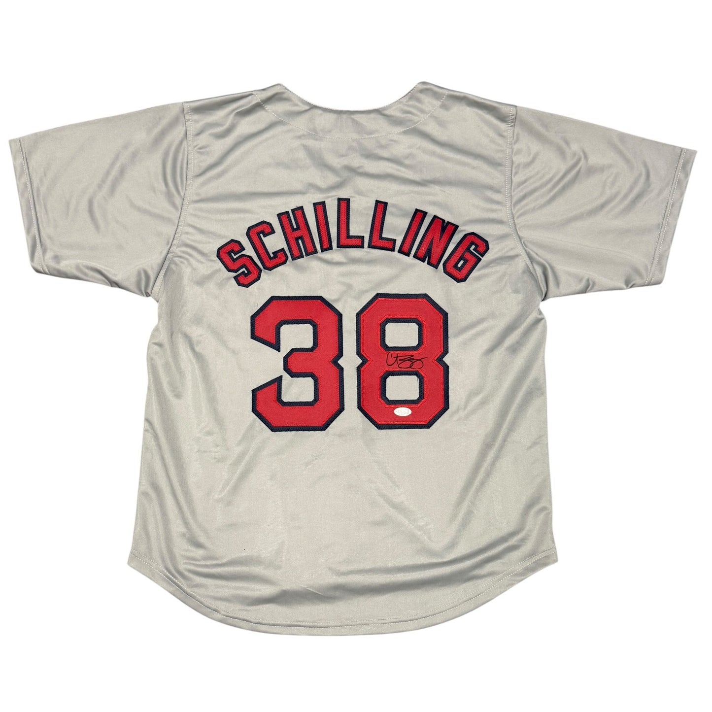 Curt Schilling Signed Boston Red Sox Custom Jersey