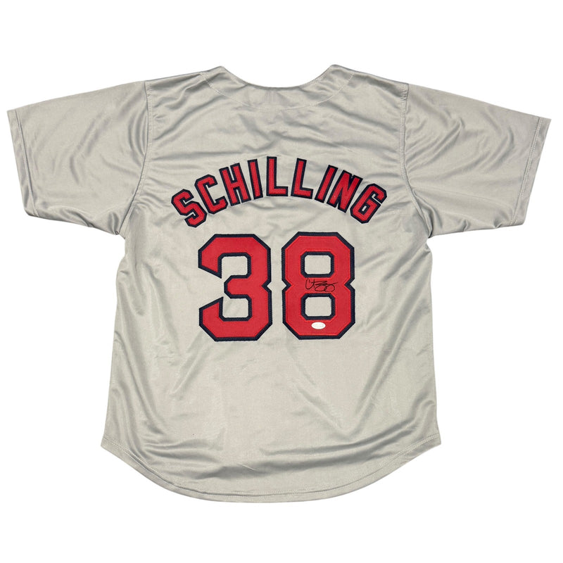 Curt Schilling Signed Boston Red Sox Custom Jersey