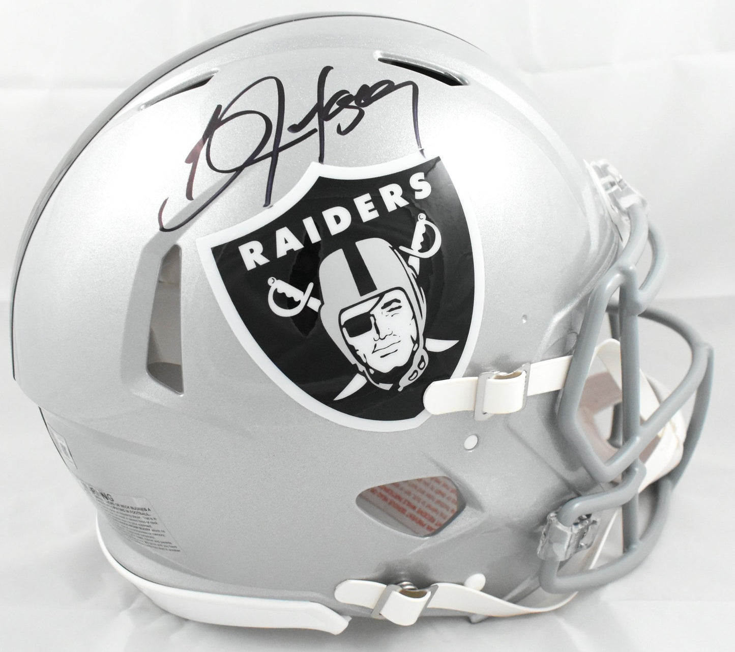 Bo Jackson Signed Las Vegas Raiders Full Size Speed Authentic Helmet