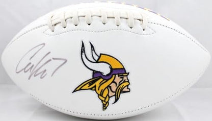 Case Keenum Autographed Minnesota Vikings Logo Football