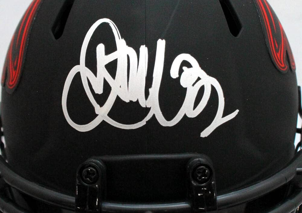 Jamal Anderson Signed Atlanta Falcons Eclipse Speed Mini Helmet