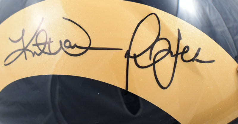 Warner, Faulk, Bruce & Holt Signed St. Louis Rams Full Size Helmet